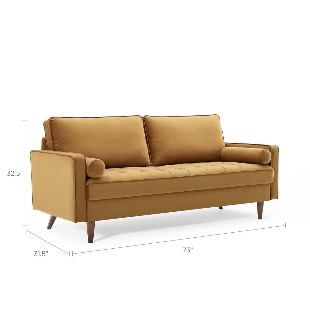 Modway Valour Performance Velvet Sofa - EEI-3764 | Sofas | Modishstore - 8