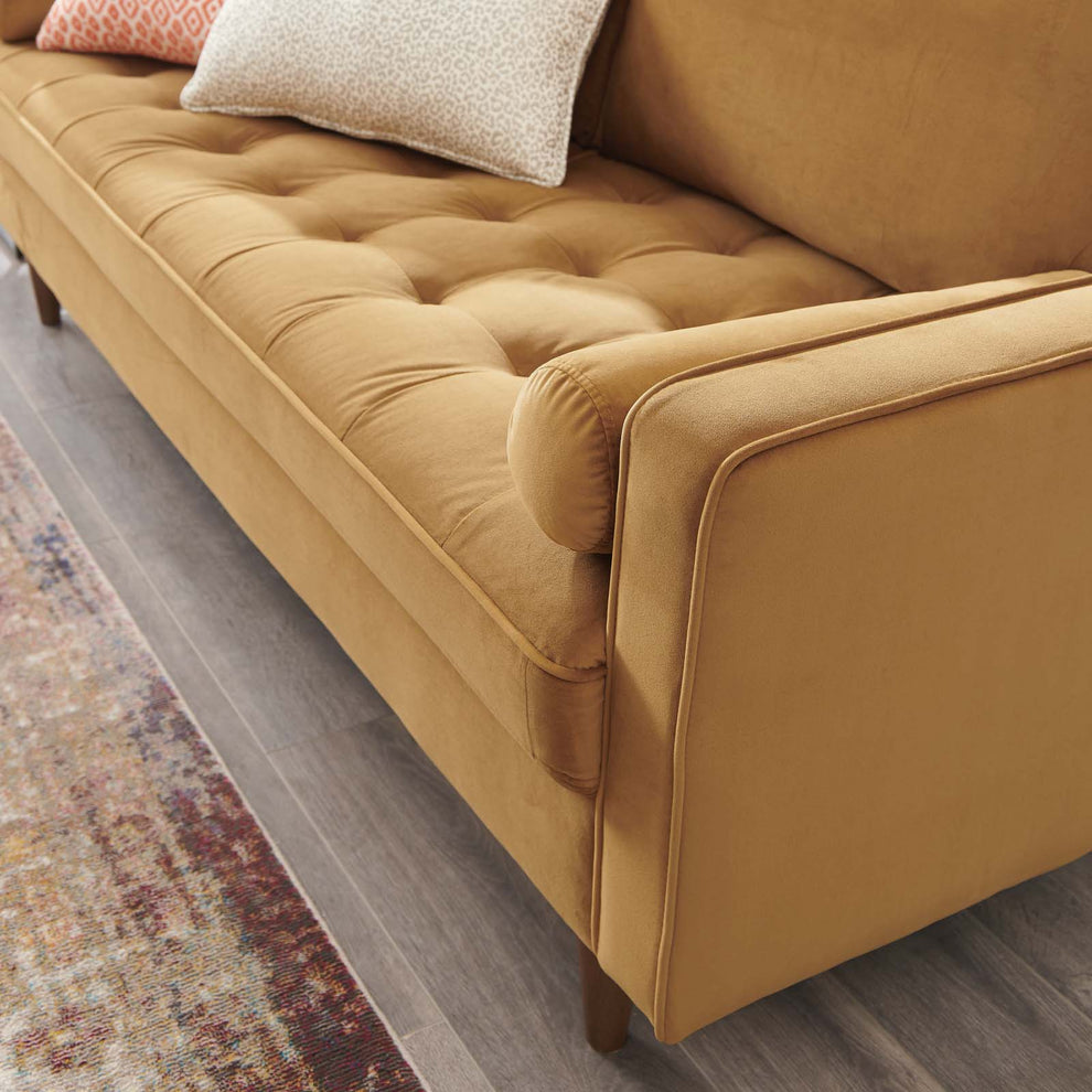 Modway Valour Performance Velvet Sofa - EEI-3764 | Sofas | Modishstore - 7