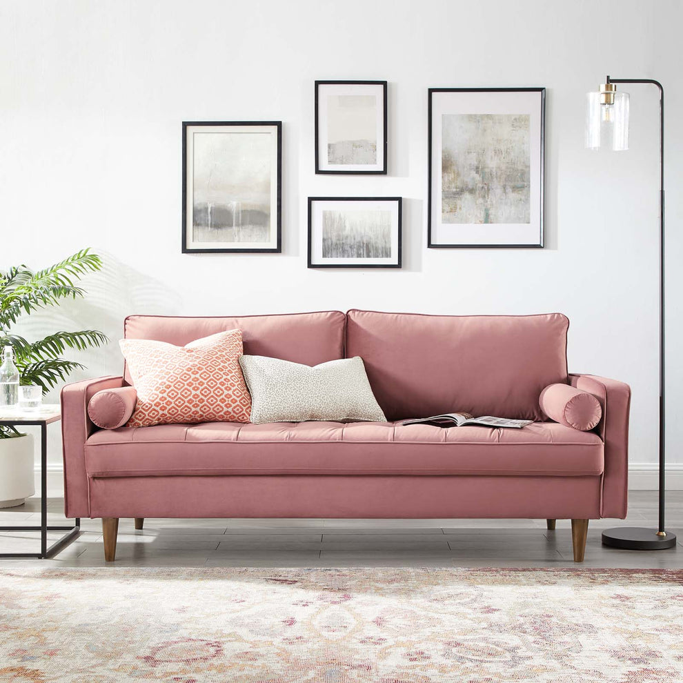 Modway Valour Performance Velvet Sofa - EEI-3764 | Sofas | Modishstore - 9