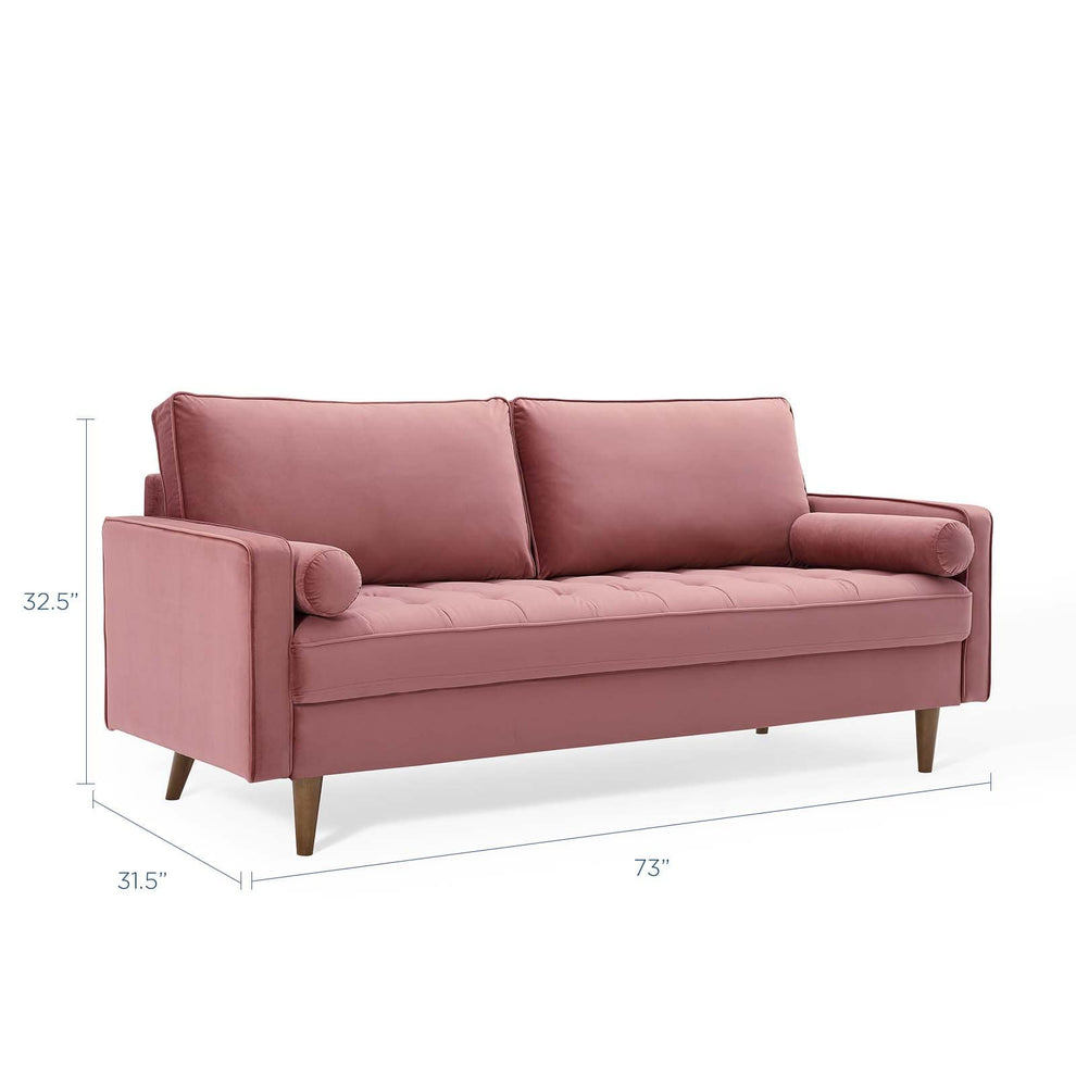 Modway Valour Performance Velvet Sofa - EEI-3764 | Sofas | Modishstore - 11