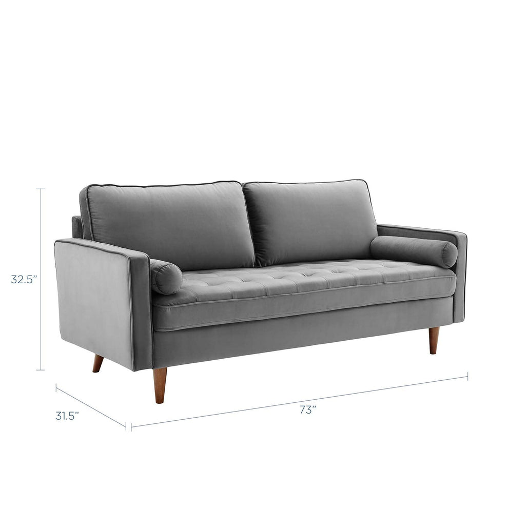 Modway Valour Performance Velvet Sofa - EEI-3764 | Sofas | Modishstore - 25