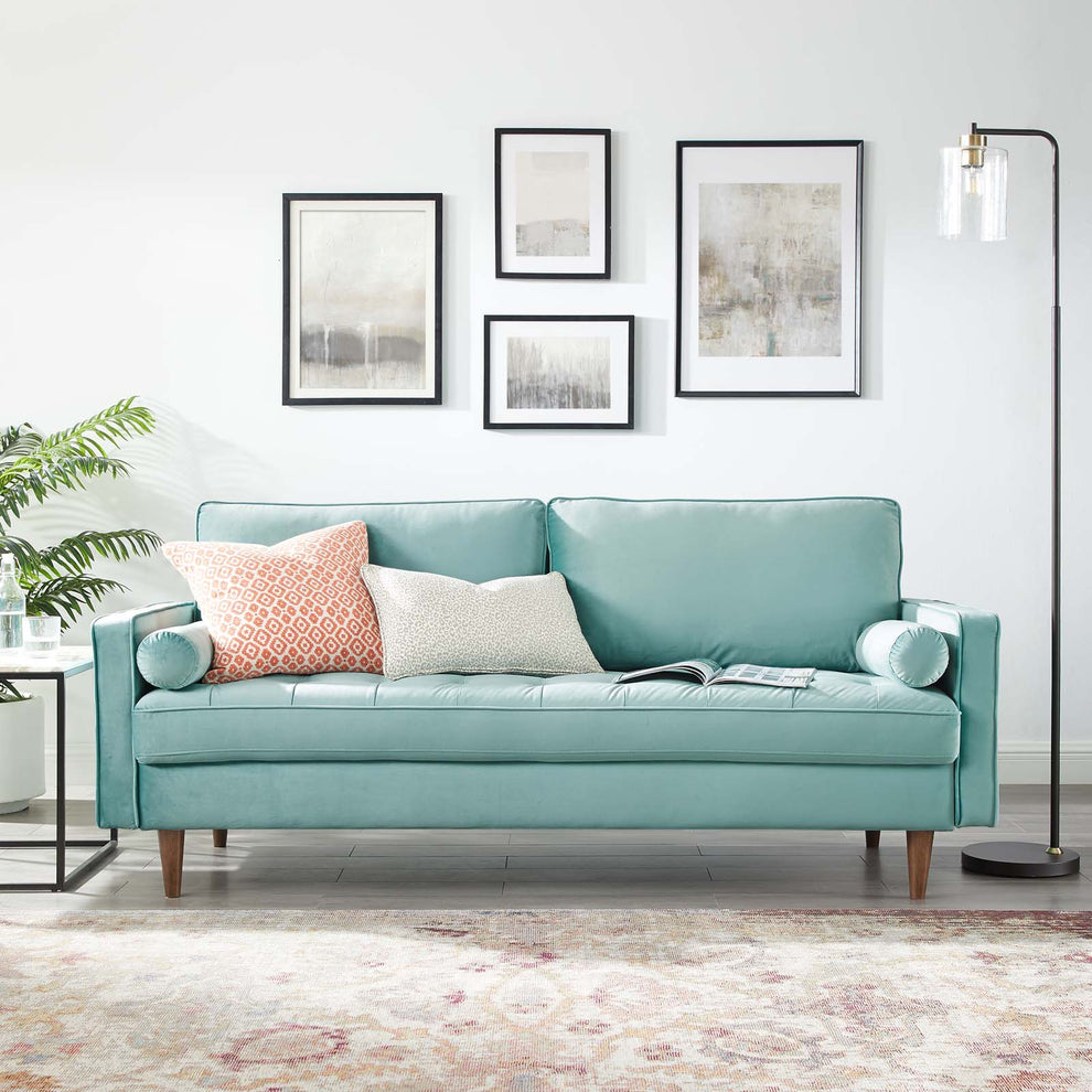 Modway Valour Performance Velvet Sofa - EEI-3764 | Sofas | Modishstore - 31