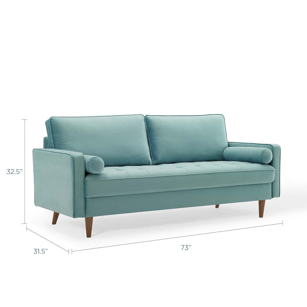 Modway Valour Performance Velvet Sofa - EEI-3764 | Sofas | Modishstore - 33