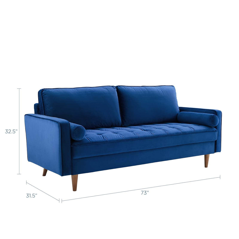 Modway Valour Performance Velvet Sofa - EEI-3764 | Sofas | Modishstore - 41
