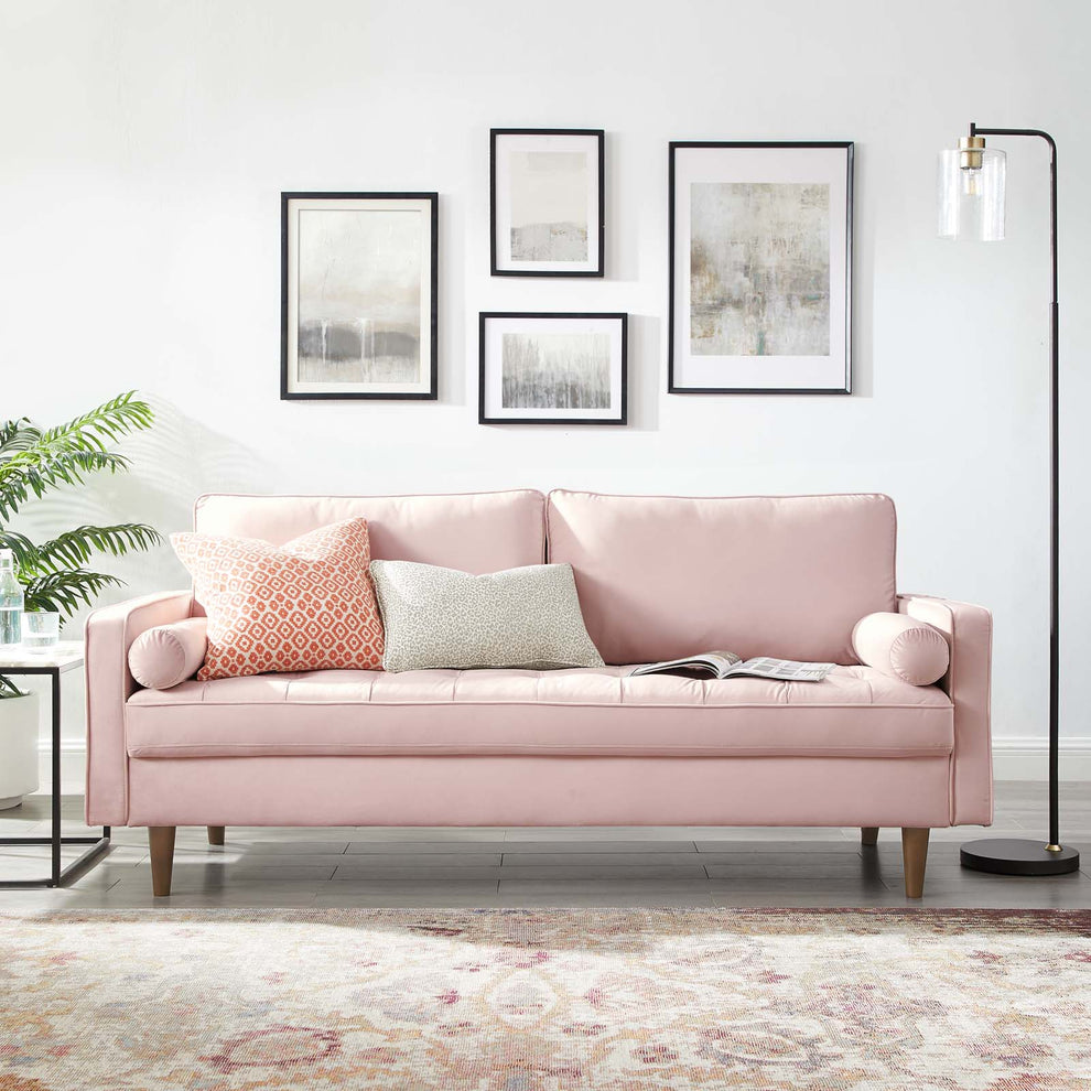 Modway Valour Performance Velvet Sofa - EEI-3764 | Sofas | Modishstore - 47