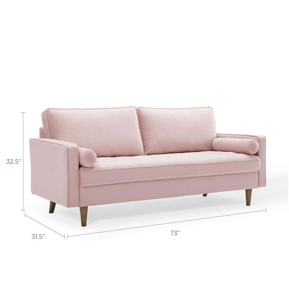 Modway Valour Performance Velvet Sofa - EEI-3764 | Sofas | Modishstore - 49