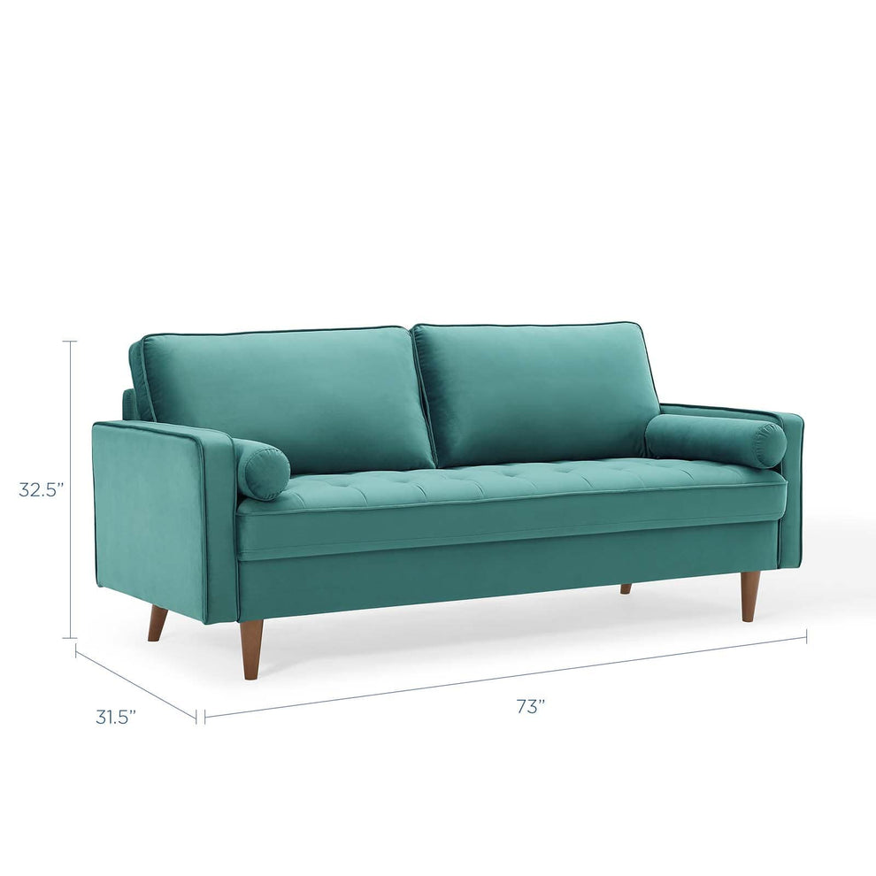 Modway Valour Performance Velvet Sofa - EEI-3764 | Sofas | Modishstore - 57