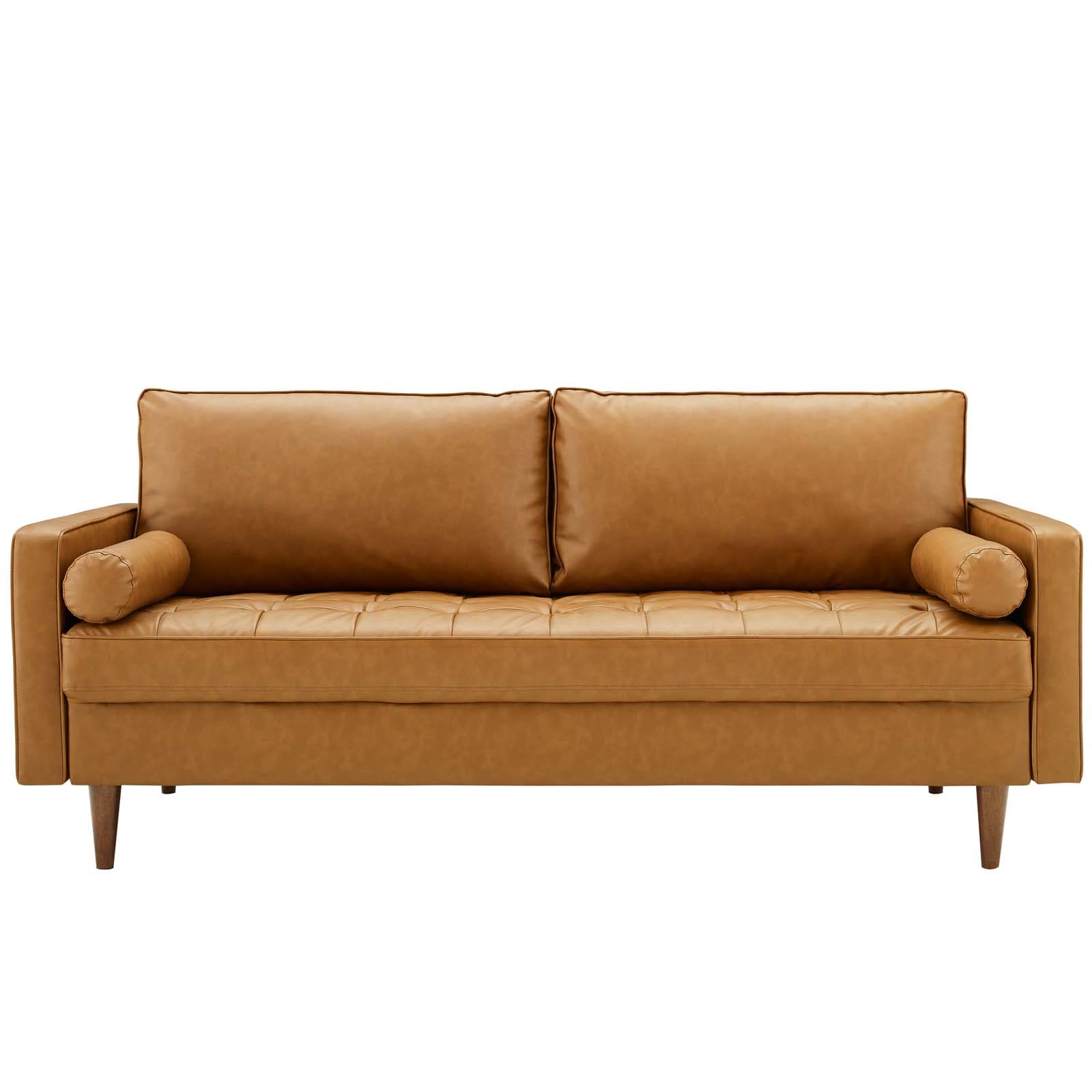 Modway Valour Upholstered Faux Leather Sofa - EEI-3765 | Sofas | Modishstore - 4
