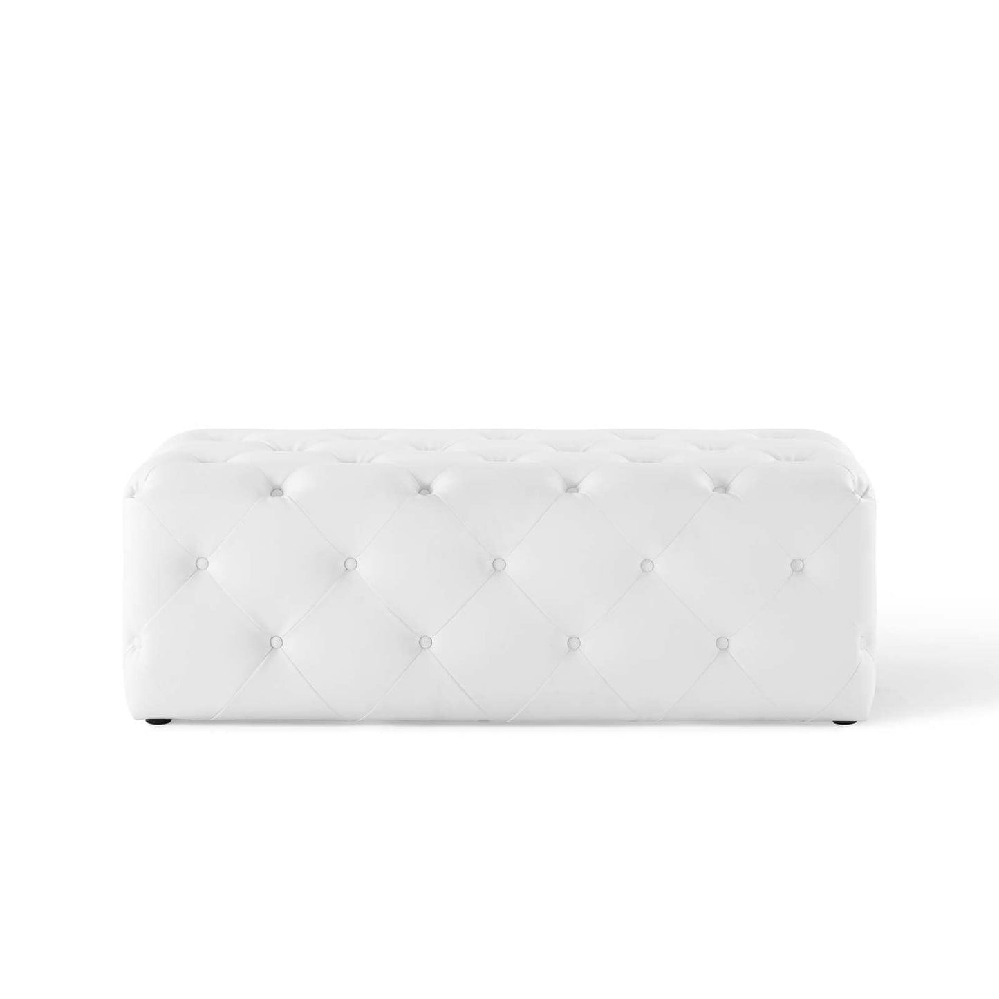 Modway Anthem 48" Tufted Button Entryway Faux Leather Bench - EEI-3767 | Benches | Modishstore - 4
