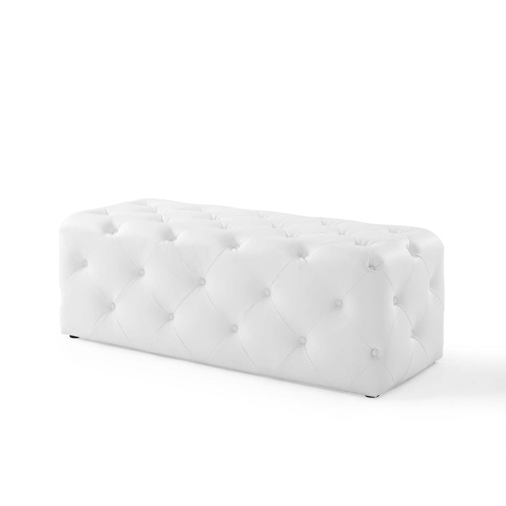 Modway Anthem 48" Tufted Button Entryway Faux Leather Bench - EEI-3767 | Benches | Modishstore - 5