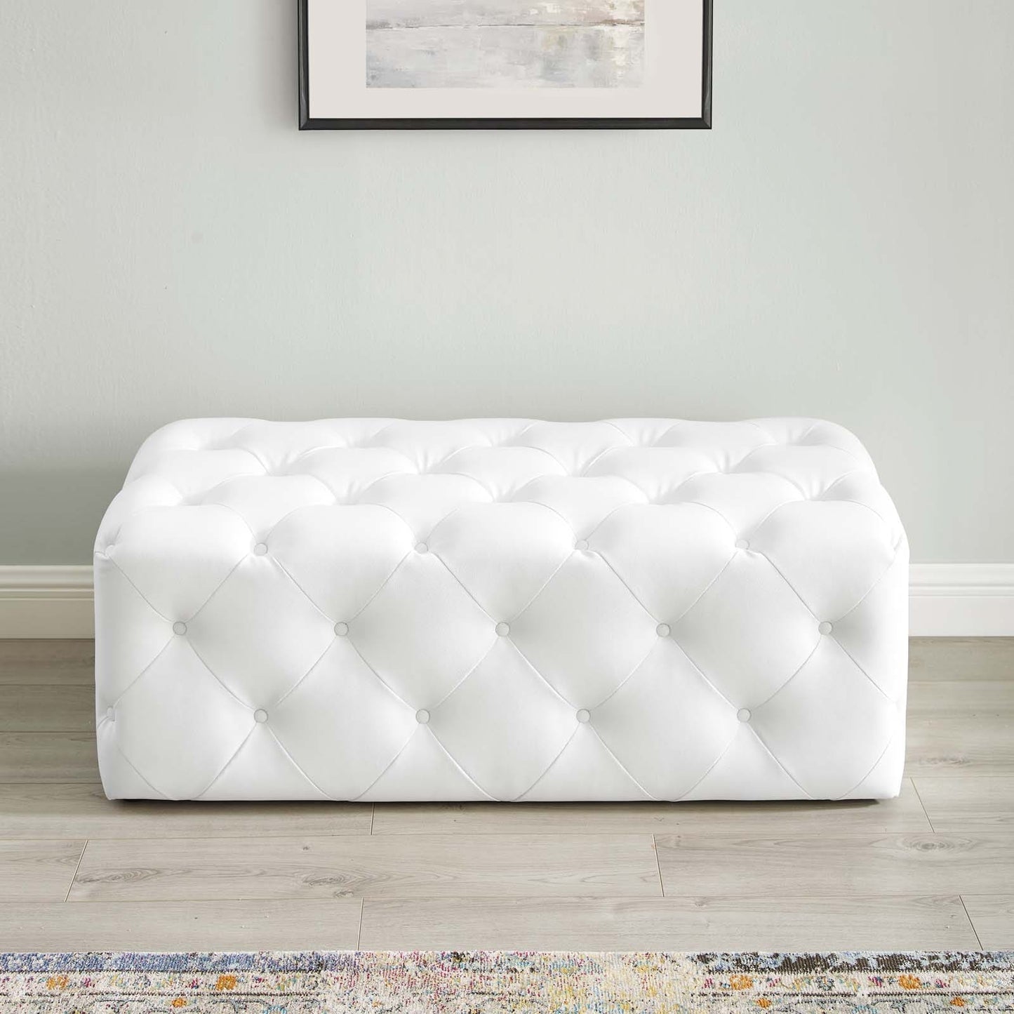 Modway Anthem 48" Tufted Button Entryway Faux Leather Bench - EEI-3767 | Benches | Modishstore - 8