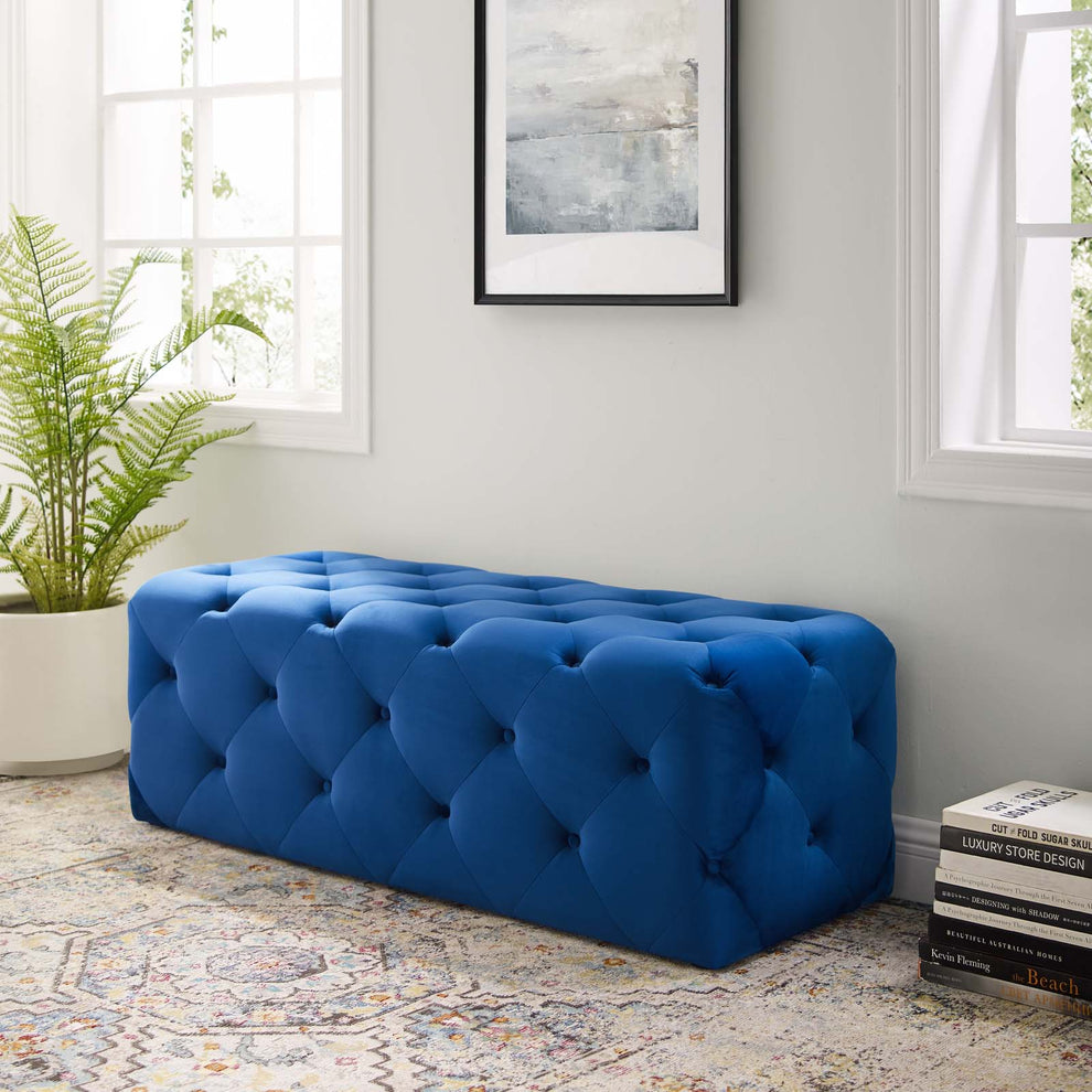 Modway Anthem 48" Tufted Button Entryway Performance Velvet Bench - EEI-3768 | Benches | Modishstore - 19
