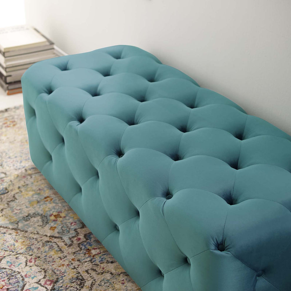 Modway Anthem 48" Tufted Button Entryway Performance Velvet Bench - EEI-3768 | Benches | Modishstore - 28