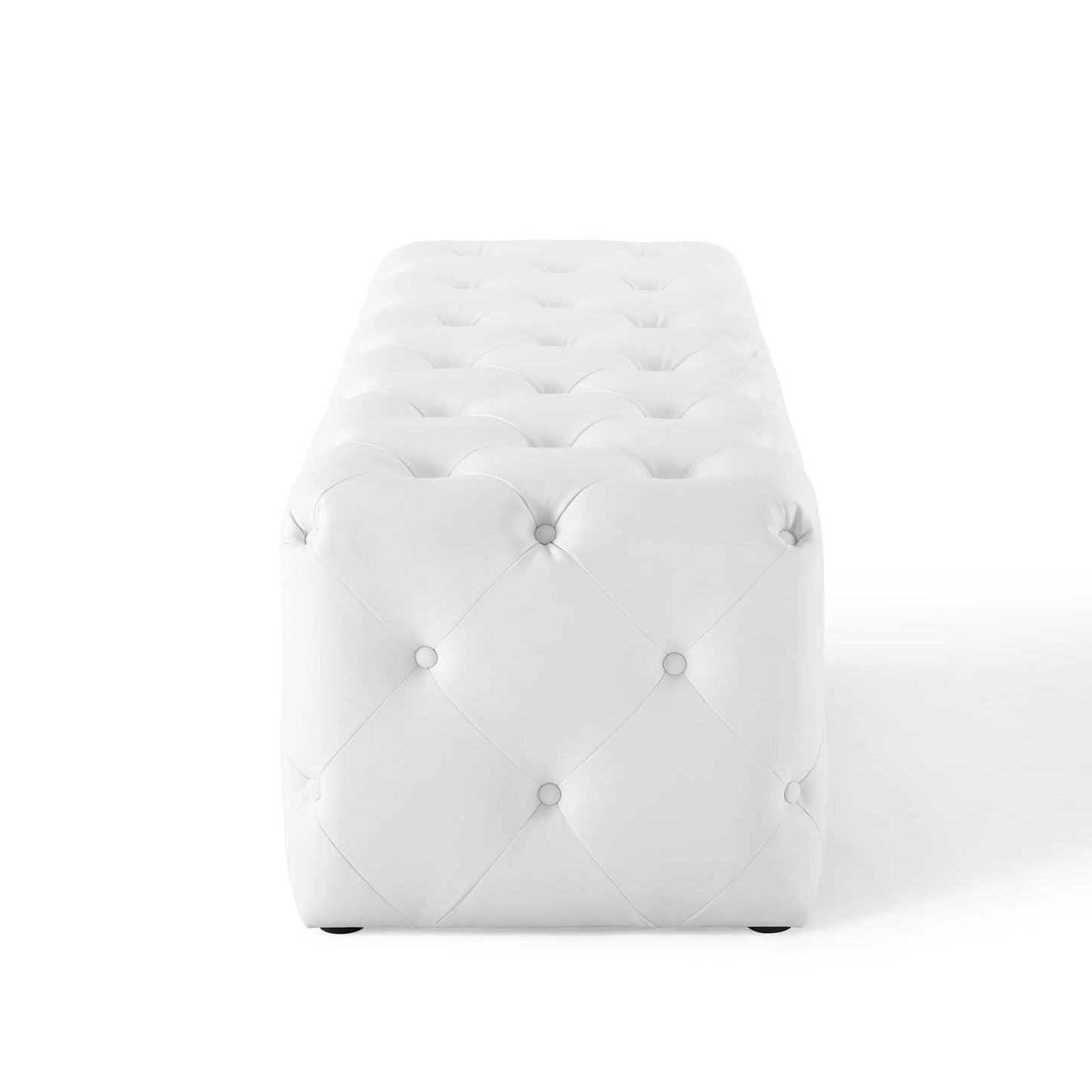 Modway Anthem 60" Tufted Button Entryway Faux Leather Bench - EEI-3769 | Benches | Modishstore - 4