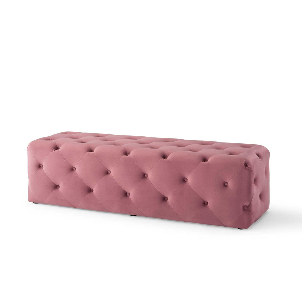 Modway Anthem 60" Tufted Button Entryway Performance Velvet Bench - EEI-3770 | Benches | Modishstore - 4