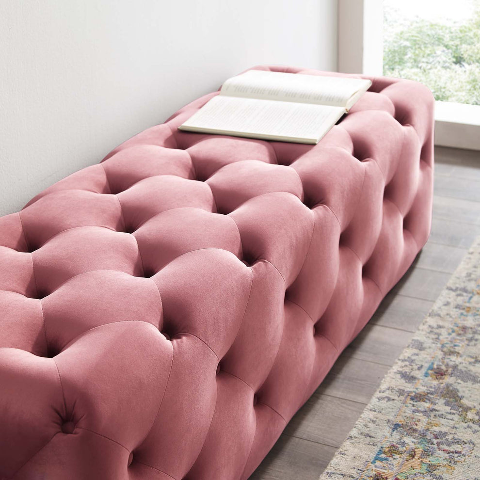 Modway Anthem 60" Tufted Button Entryway Performance Velvet Bench - EEI-3770 | Benches | Modishstore - 8