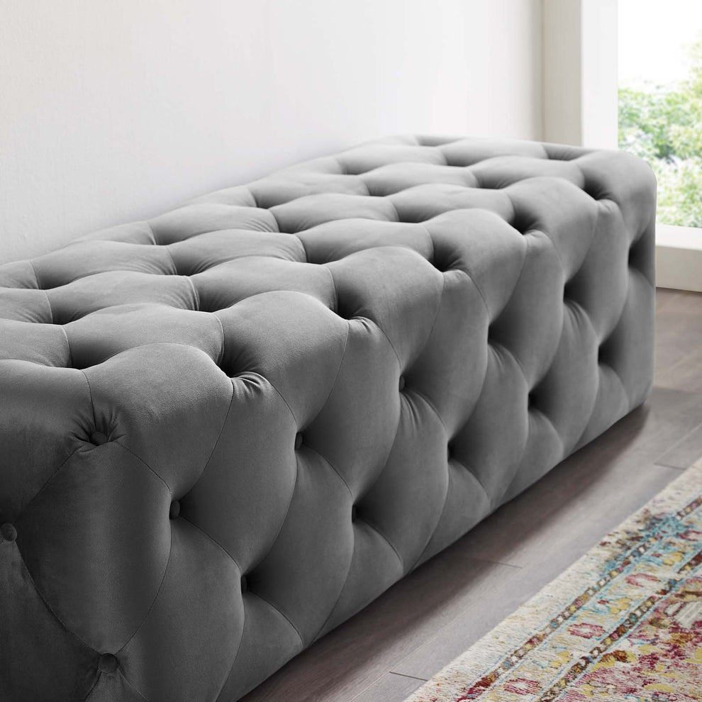 Modway Anthem 60" Tufted Button Entryway Performance Velvet Bench - EEI-3770 | Benches | Modishstore - 10