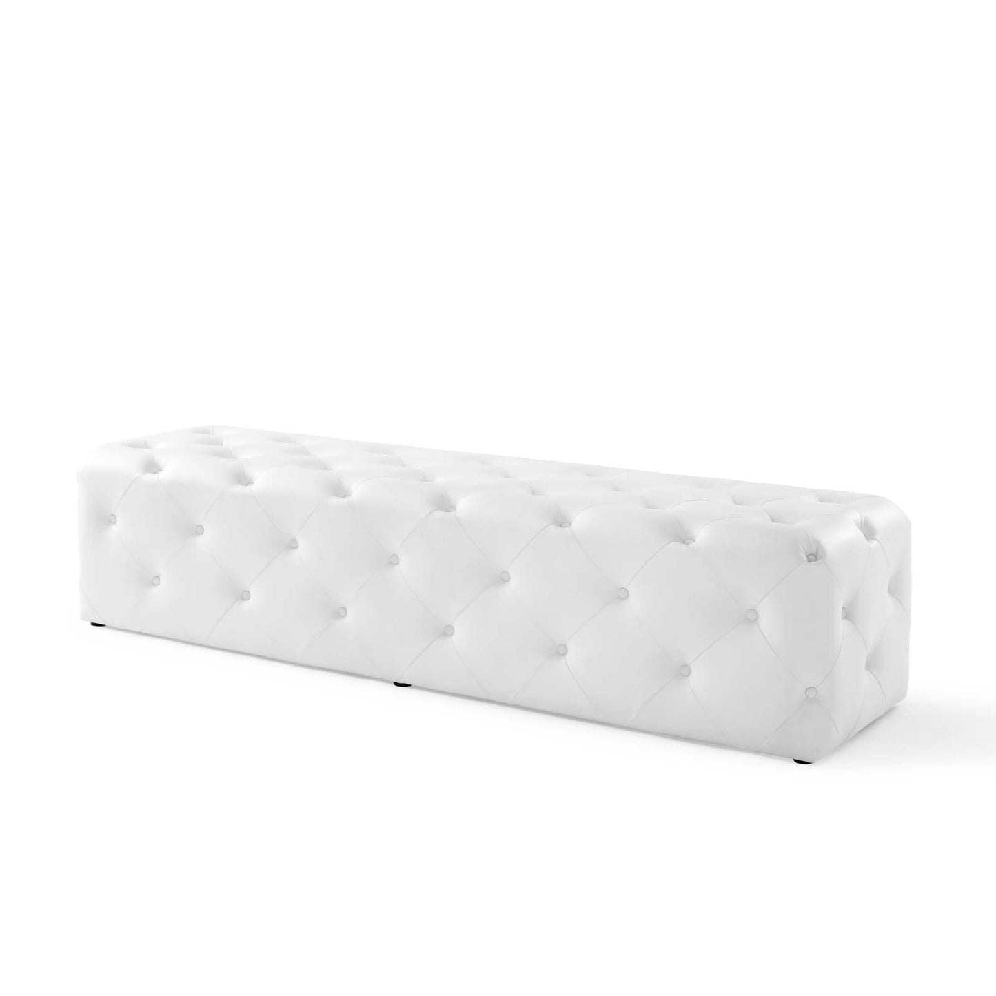 Modway Anthem 72" Tufted Button Entryway Faux Leather Bench - EEI-3771 | Benches | Modishstore - 5