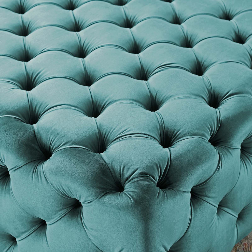 Modway Anthem Tufted Button Large Square Performance Velvet Ottoman - EEI-3774 | Ottomans | Modishstore - 12