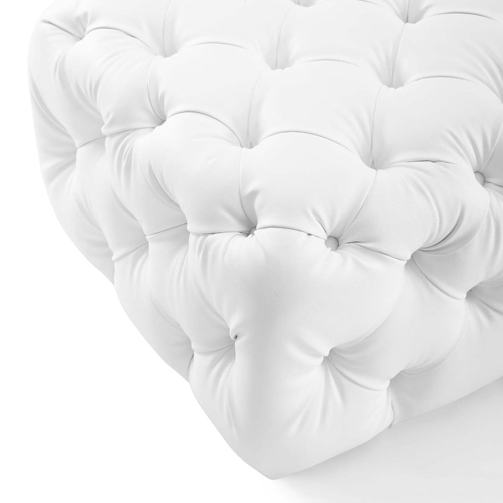 Modway Anthem Tufted Button Square Faux Leather Ottoman - EEI-3775 | Ottomans | Modishstore - 5