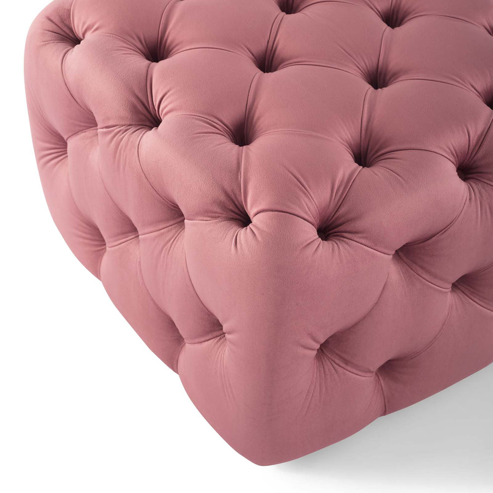 Modway Anthem Tufted Button Square Performance Velvet Ottoman - EEI-3776 | Ottomans | Modishstore - 5