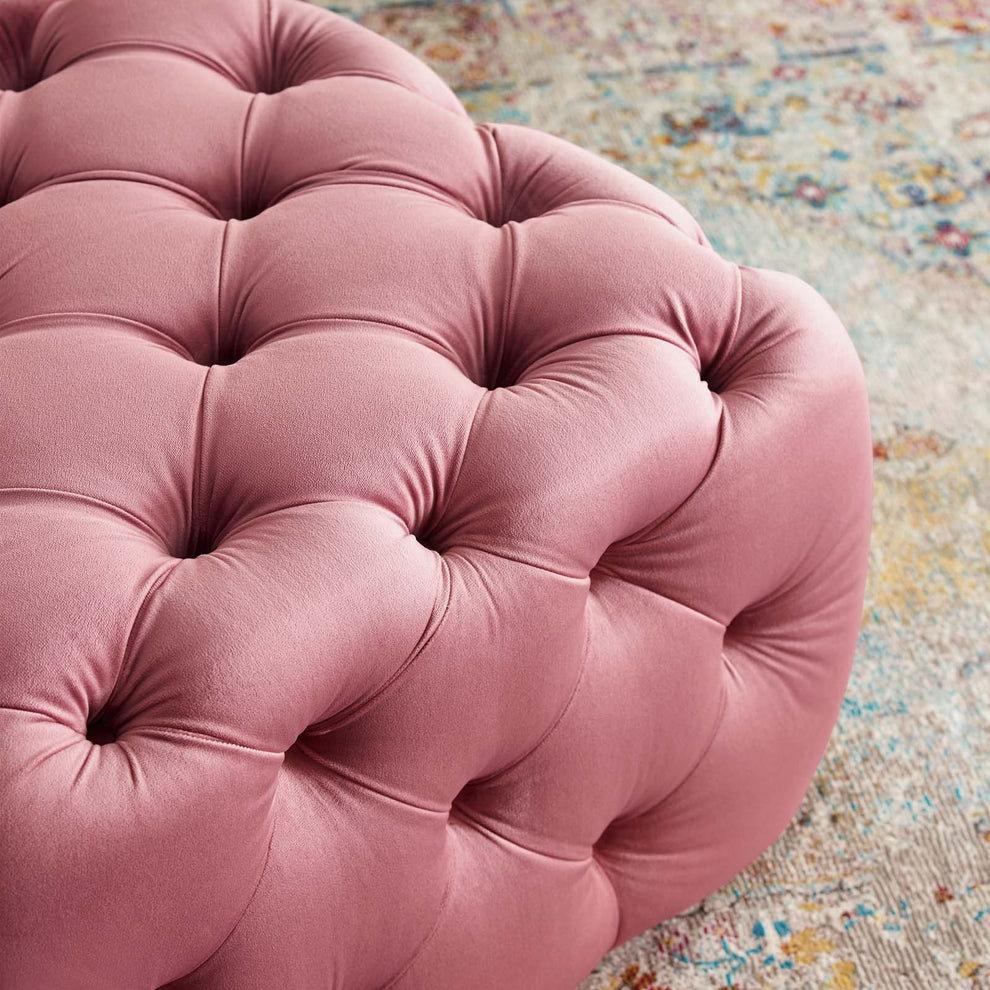 Modway Anthem Tufted Button Square Performance Velvet Ottoman - EEI-3776 | Ottomans | Modishstore - 6