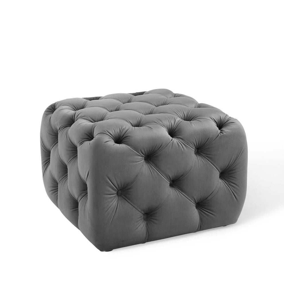 Modway Anthem Tufted Button Square Performance Velvet Ottoman - EEI-3776 | Ottomans | Modishstore - 10