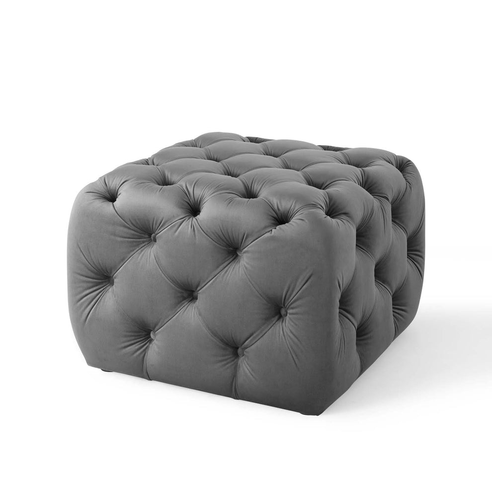 Modway Anthem Tufted Button Square Performance Velvet Ottoman - EEI-3776 | Ottomans | Modishstore - 11