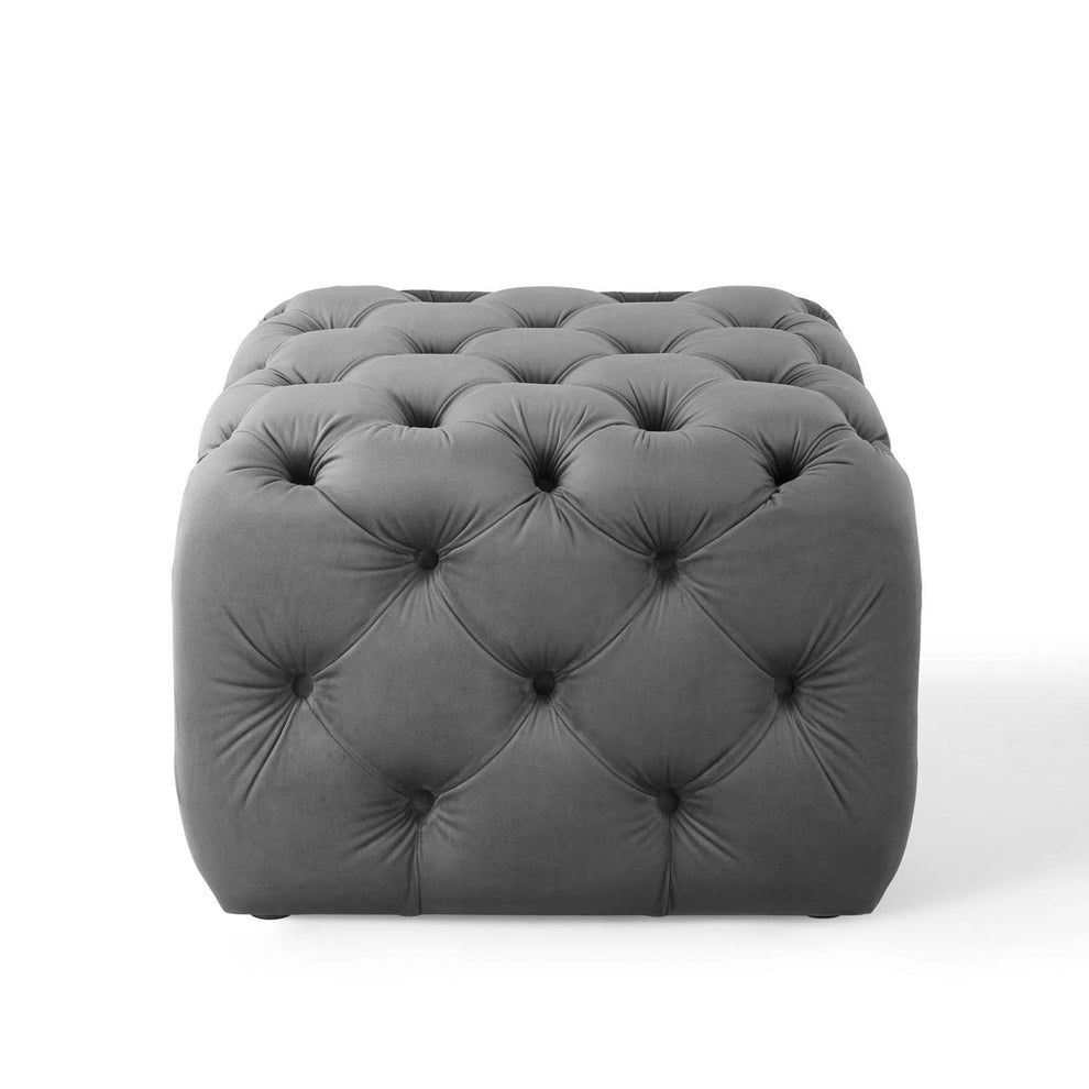 Modway Anthem Tufted Button Square Performance Velvet Ottoman - EEI-3776 | Ottomans | Modishstore - 12