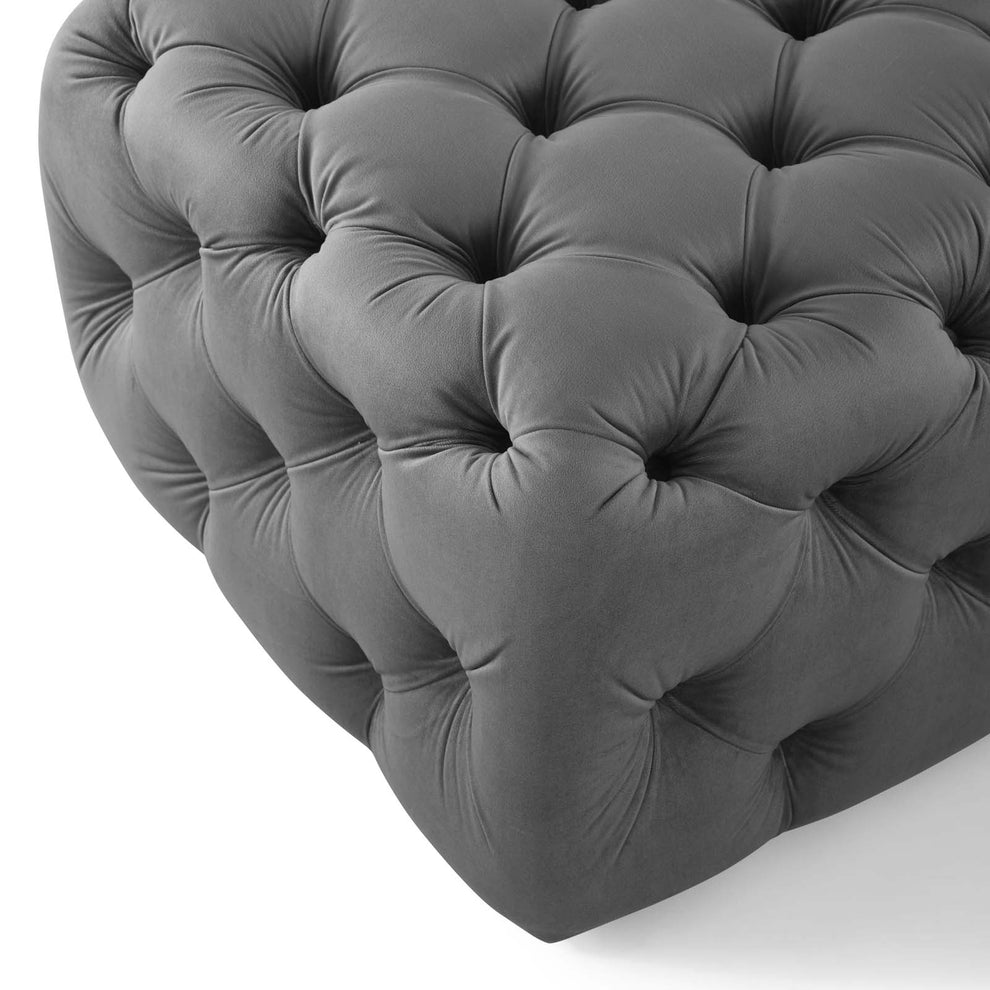 Modway Anthem Tufted Button Square Performance Velvet Ottoman - EEI-3776 | Ottomans | Modishstore - 13