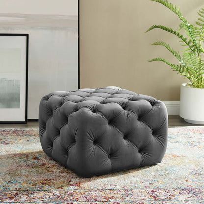 Modway Anthem Tufted Button Square Performance Velvet Ottoman - EEI-3776 | Ottomans | Modishstore - 8