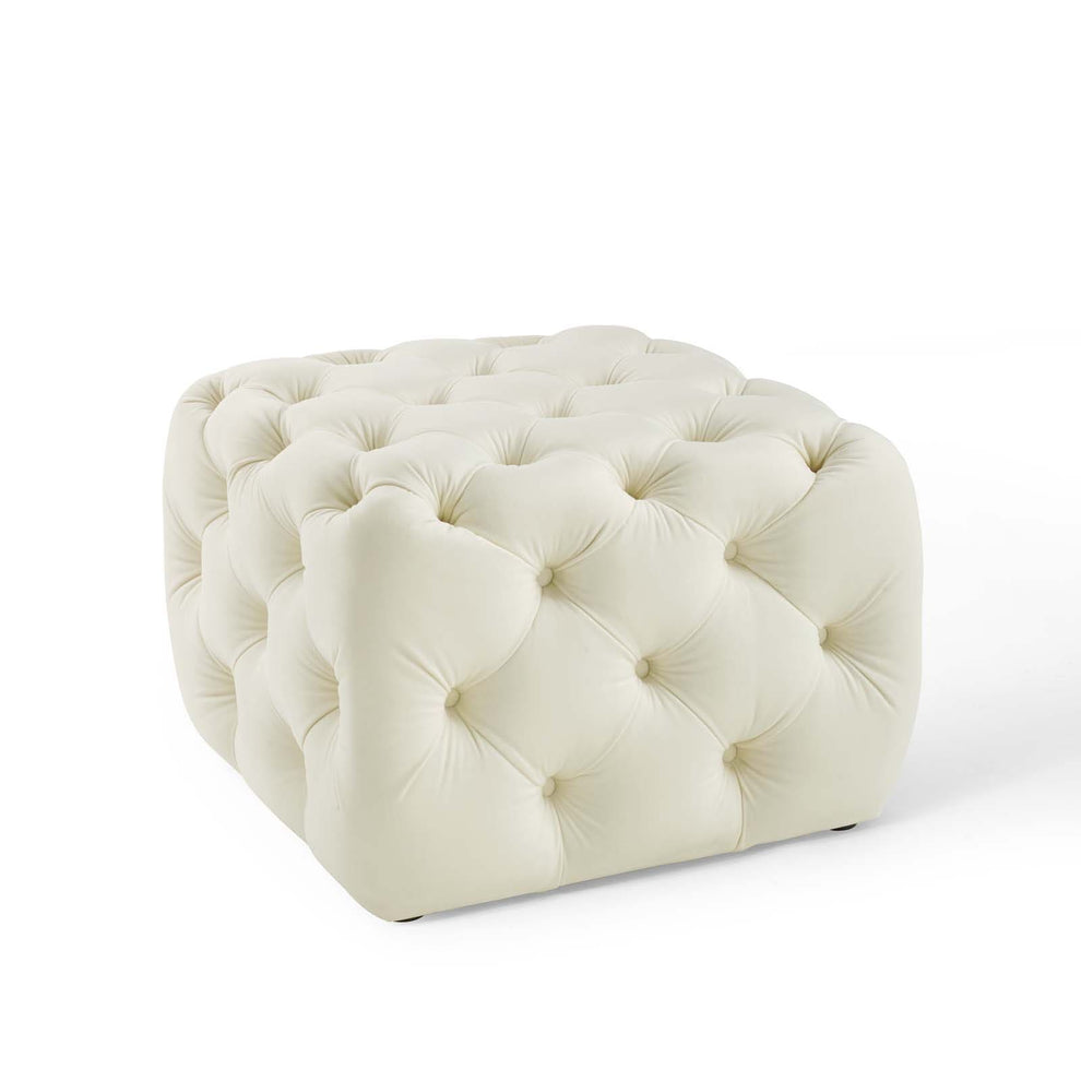 Modway Anthem Tufted Button Square Performance Velvet Ottoman - EEI-3776 | Ottomans | Modishstore - 17