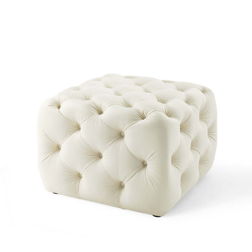 Modway Anthem Tufted Button Square Performance Velvet Ottoman - EEI-3776 | Ottomans | Modishstore - 18