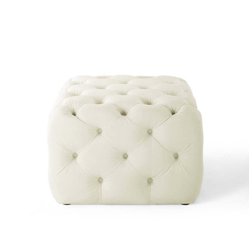 Modway Anthem Tufted Button Square Performance Velvet Ottoman - EEI-3776 | Ottomans | Modishstore - 19