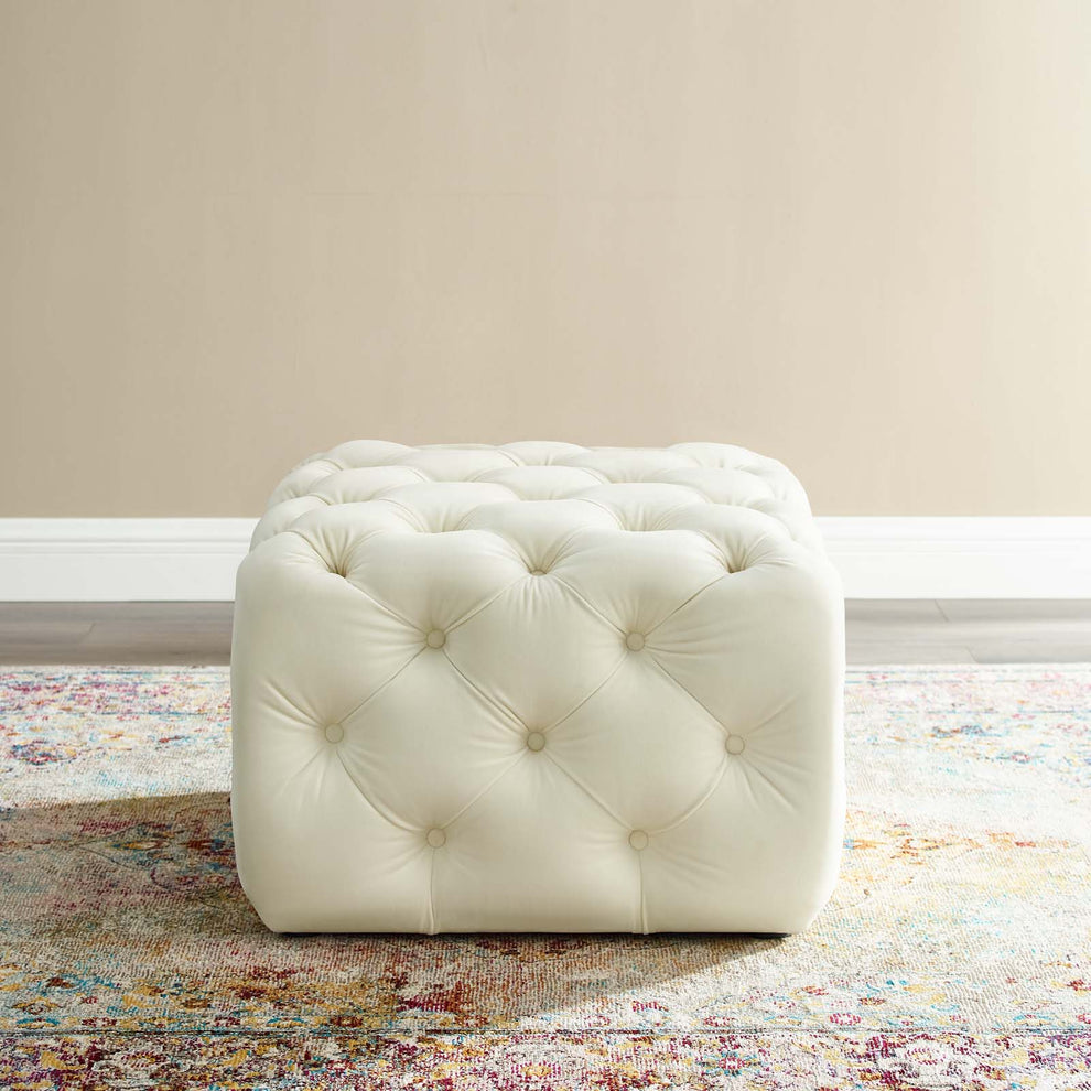 Modway Anthem Tufted Button Square Performance Velvet Ottoman - EEI-3776 | Ottomans | Modishstore - 16