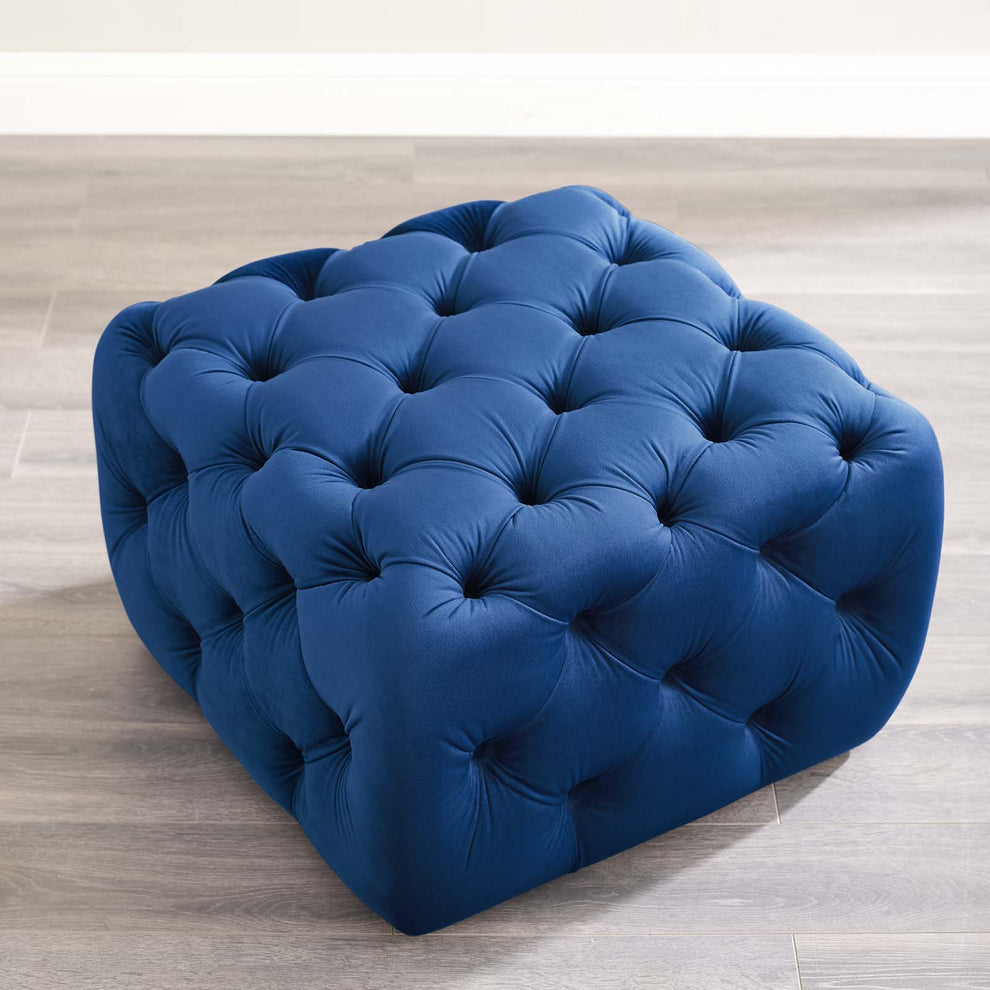 Modway Anthem Tufted Button Square Performance Velvet Ottoman - EEI-3776 | Ottomans | Modishstore - 31