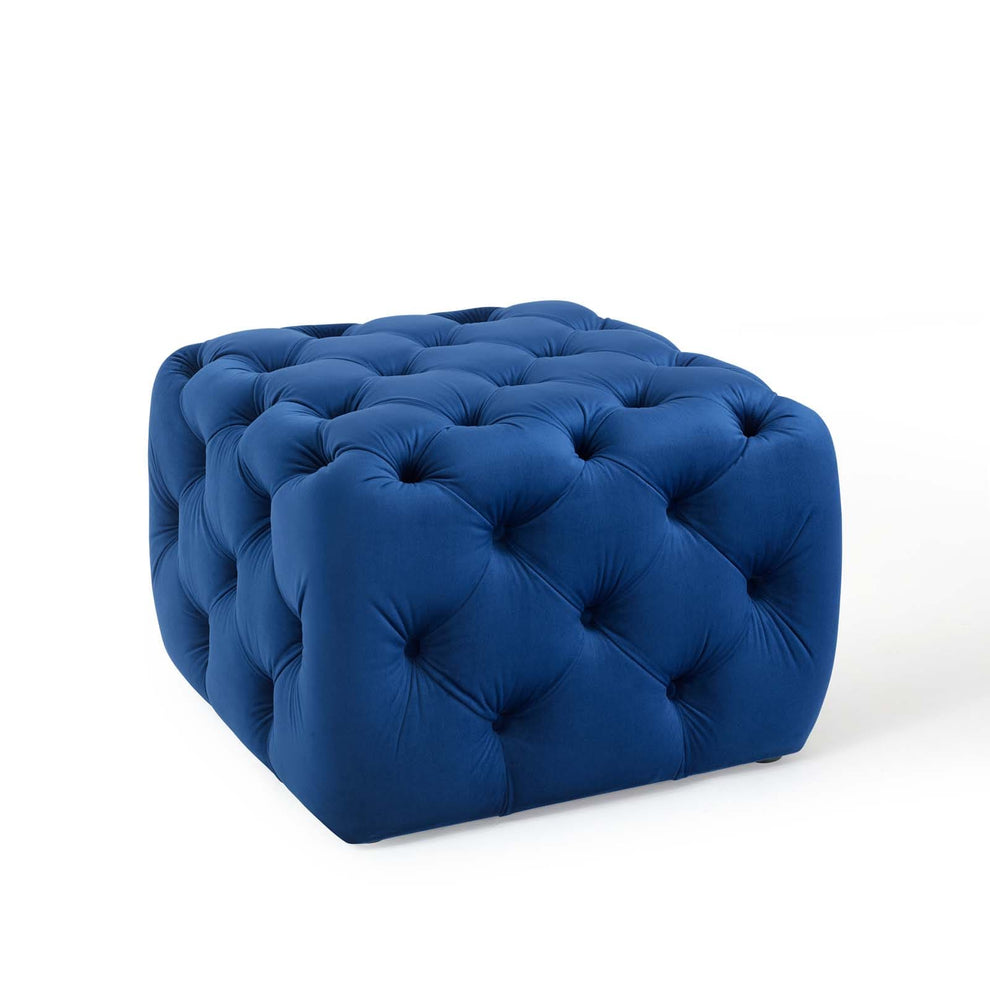 Modway Anthem Tufted Button Square Performance Velvet Ottoman - EEI-3776 | Ottomans | Modishstore - 25