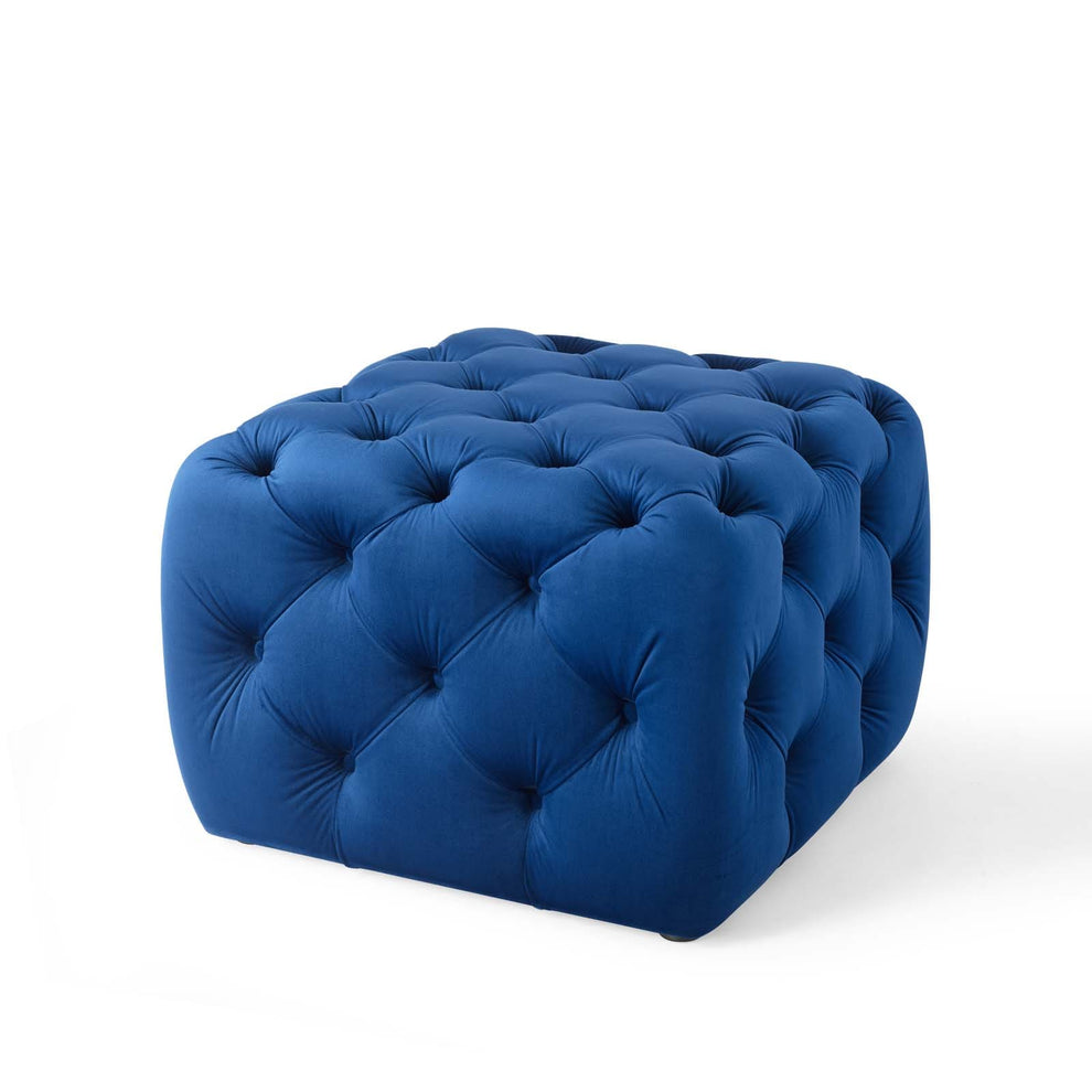 Modway Anthem Tufted Button Square Performance Velvet Ottoman - EEI-3776 | Ottomans | Modishstore - 26