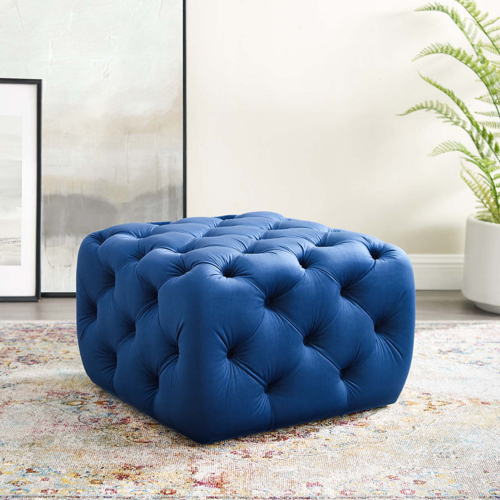 Modway Anthem Tufted Button Square Performance Velvet Ottoman - EEI-3776 | Ottomans | Modishstore - 22