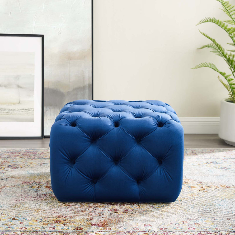 Modway Anthem Tufted Button Square Performance Velvet Ottoman - EEI-3776 | Ottomans | Modishstore - 23