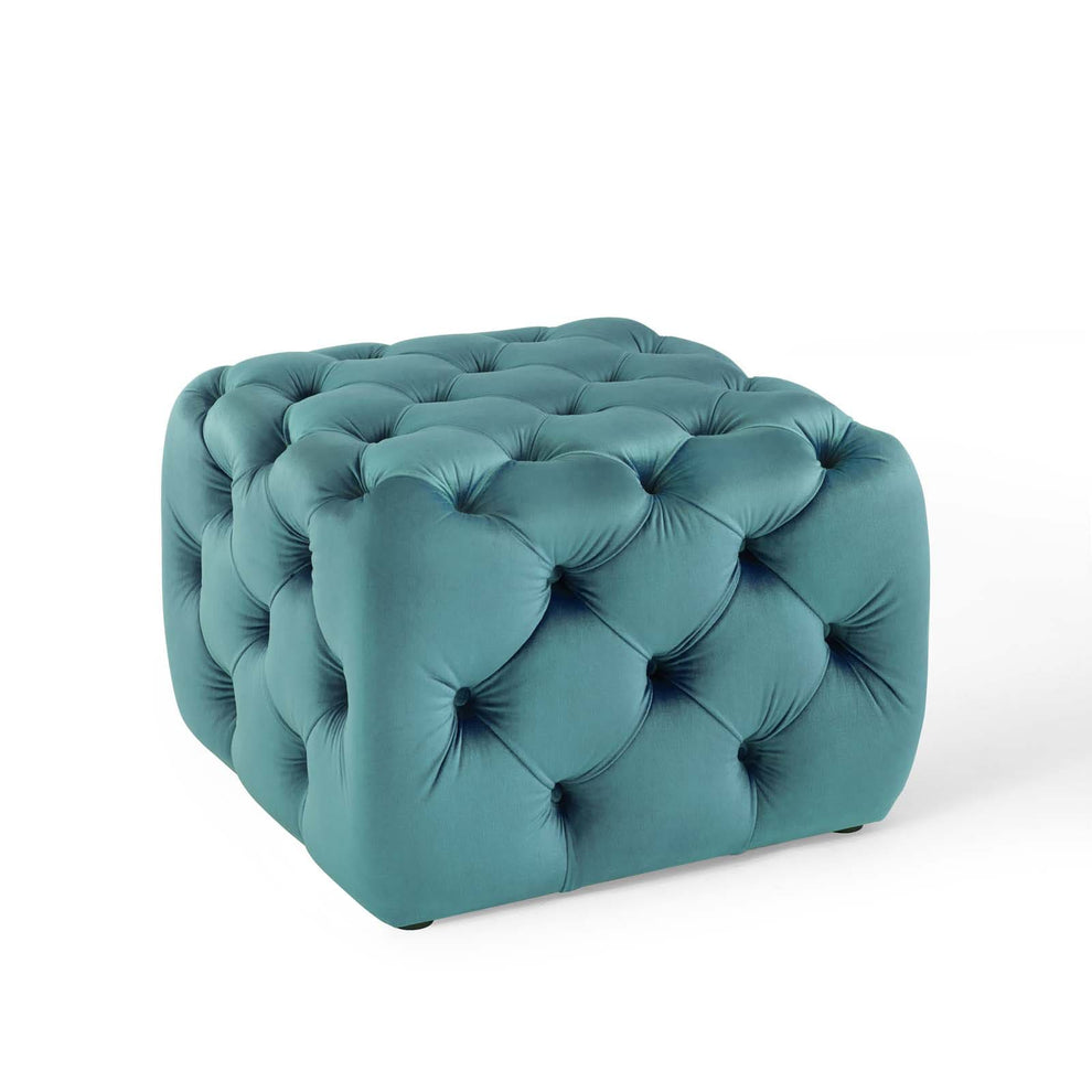 Modway Anthem Tufted Button Square Performance Velvet Ottoman - EEI-3776 | Ottomans | Modishstore - 33