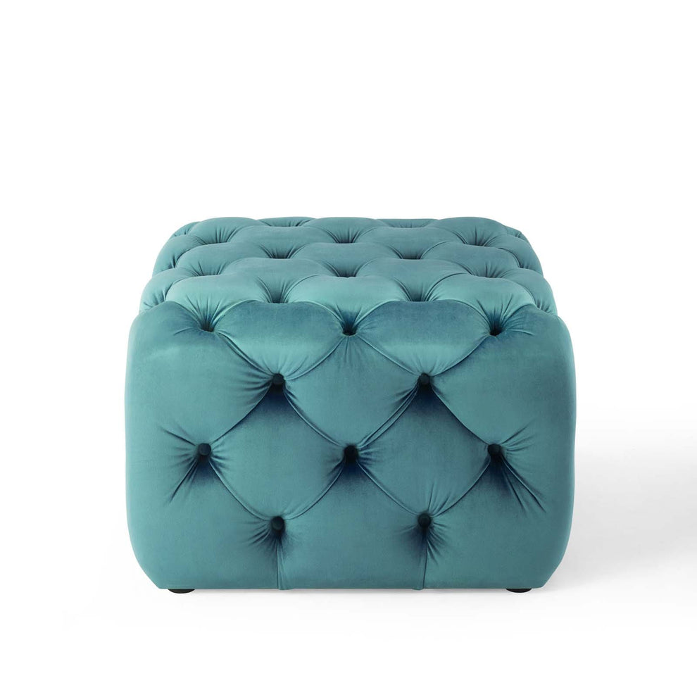 Modway Anthem Tufted Button Square Performance Velvet Ottoman - EEI-3776 | Ottomans | Modishstore - 35