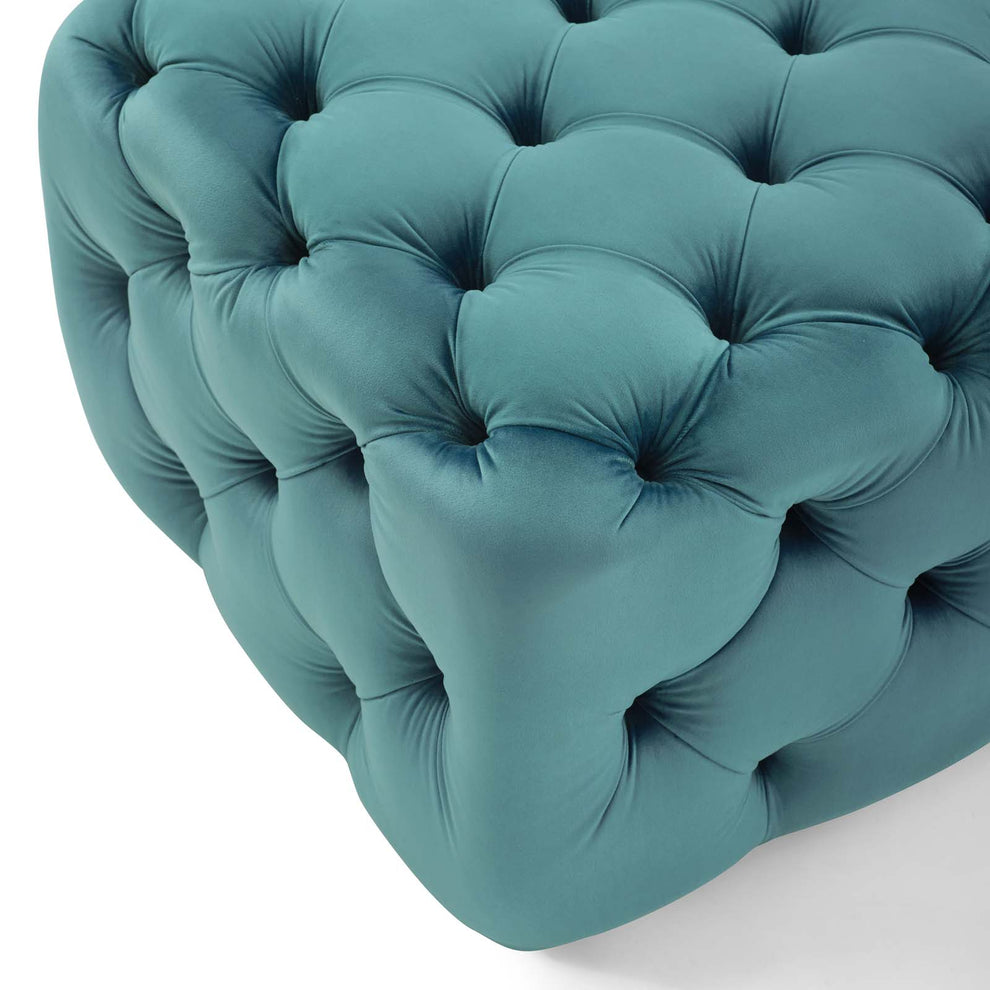 Modway Anthem Tufted Button Square Performance Velvet Ottoman - EEI-3776 | Ottomans | Modishstore - 36