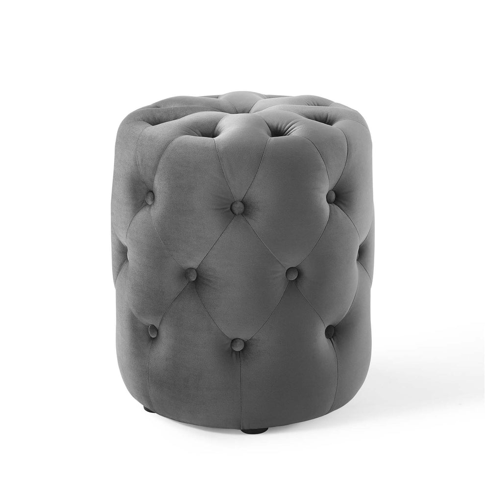 Modway Anthem Tufted Button Round Performance Velvet Ottoman - EEI-3778 | Ottomans | Modishstore - 8