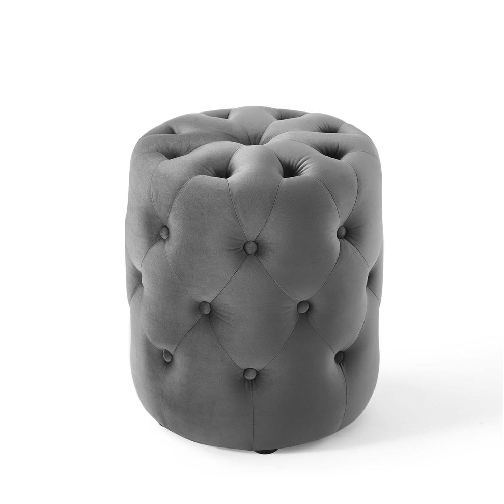 Modway Anthem Tufted Button Round Performance Velvet Ottoman - EEI-3778 | Ottomans | Modishstore - 9