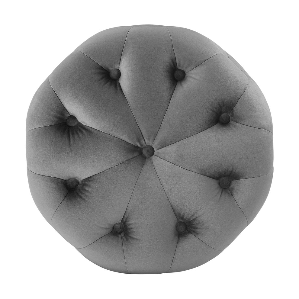 Modway Anthem Tufted Button Round Performance Velvet Ottoman - EEI-3778 | Ottomans | Modishstore - 10