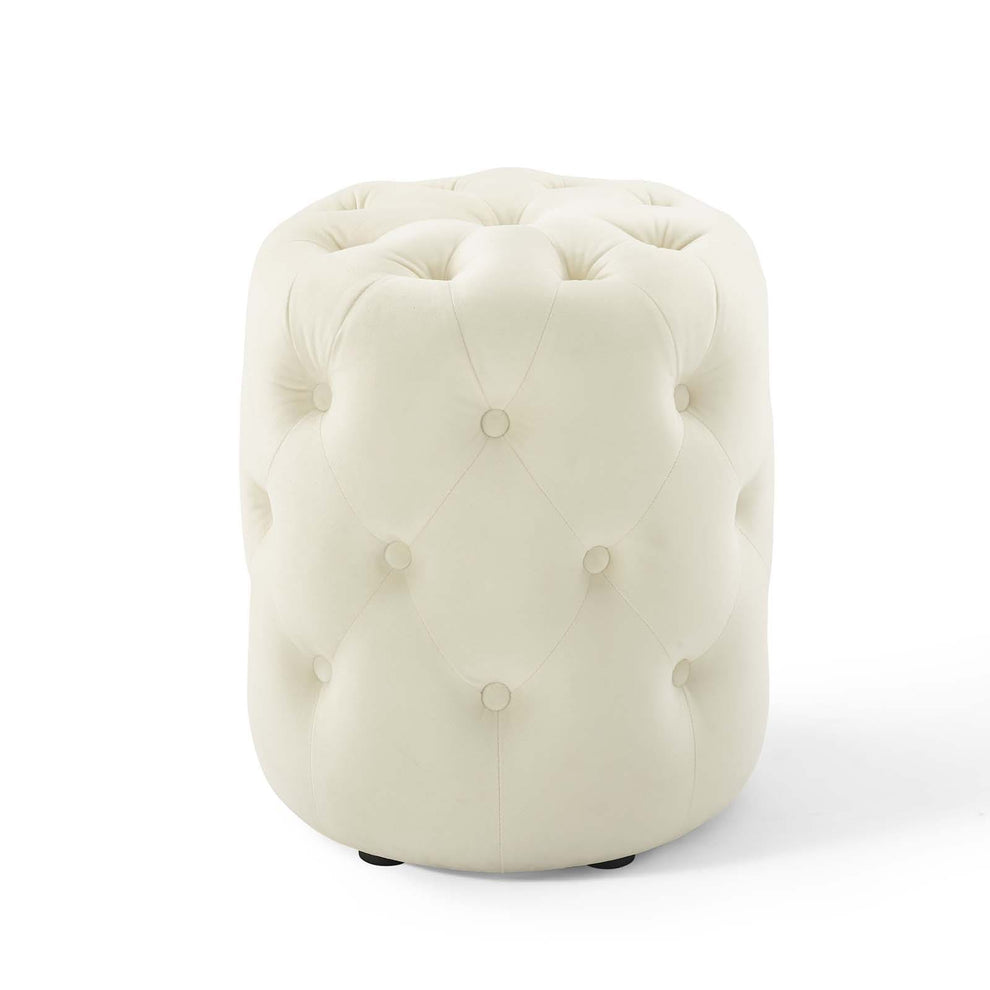 Modway Anthem Tufted Button Round Performance Velvet Ottoman - EEI-3778 | Ottomans | Modishstore - 14