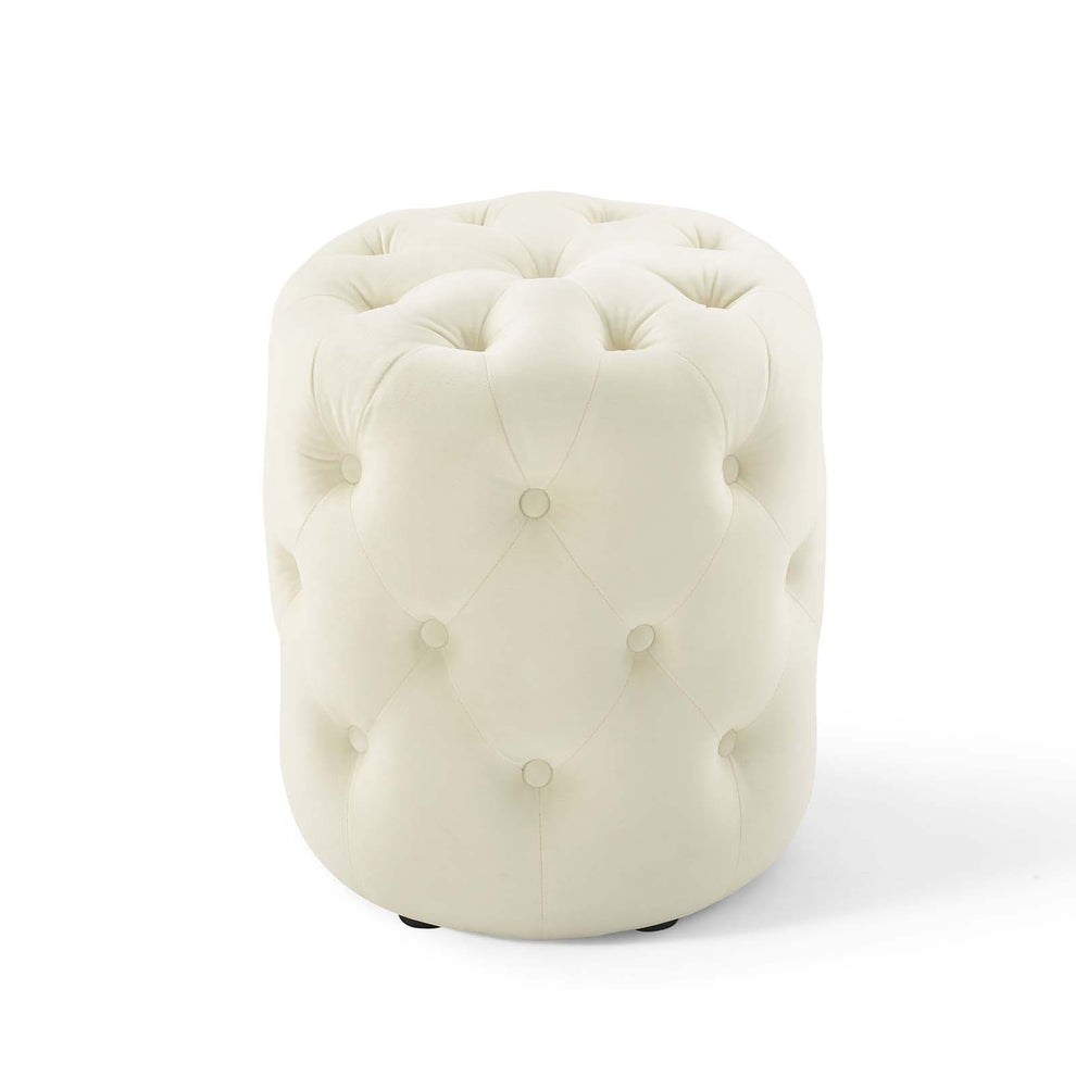 Modway Anthem Tufted Button Round Performance Velvet Ottoman - EEI-3778 | Ottomans | Modishstore - 15