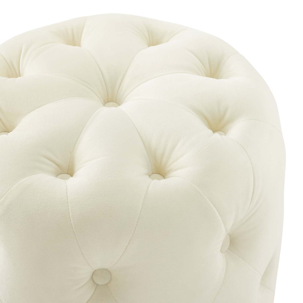 Modway Anthem Tufted Button Round Performance Velvet Ottoman - EEI-3778 | Ottomans | Modishstore - 17