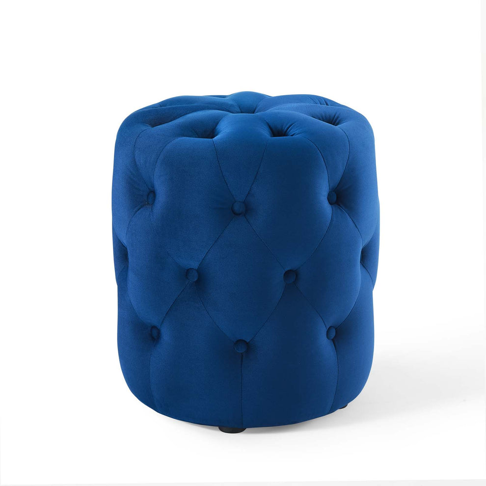 Modway Anthem Tufted Button Round Performance Velvet Ottoman - EEI-3778 | Ottomans | Modishstore - 20